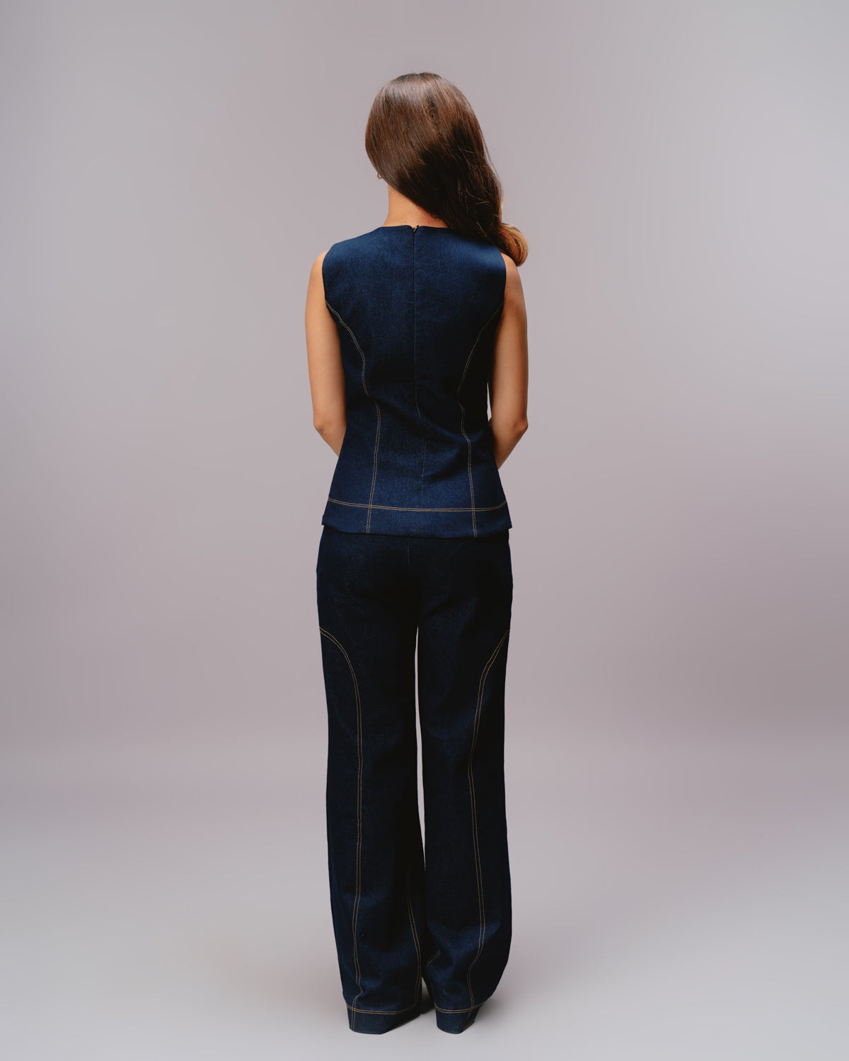 DENIM STITCH TROUSERS