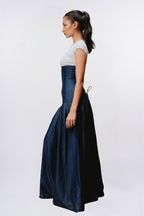 SCULPTED DENIM SKIRT
