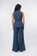 BLUE PINSTRIPE TROUSERS