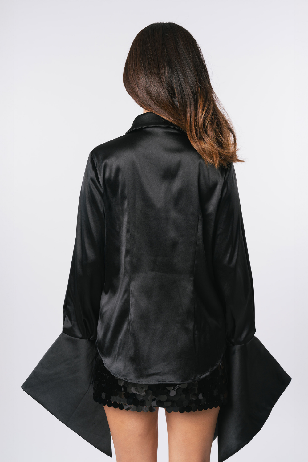 WIDE CUFF SHIRT - BLACK