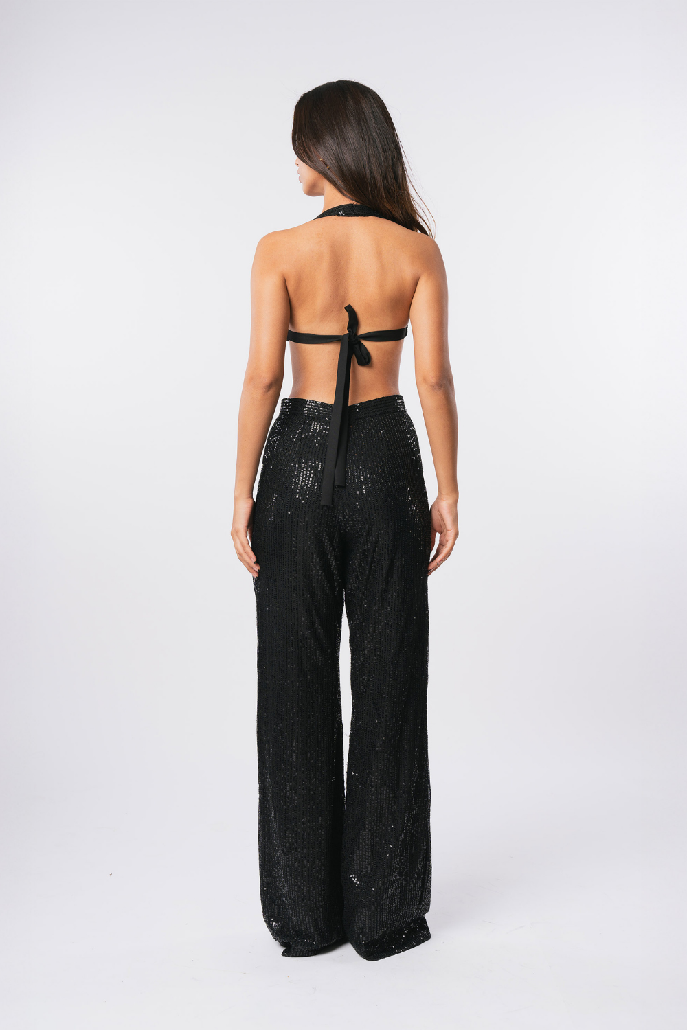 BLACK SEQUIN BRALETTE