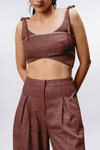 MAROON FADED TROUSERS