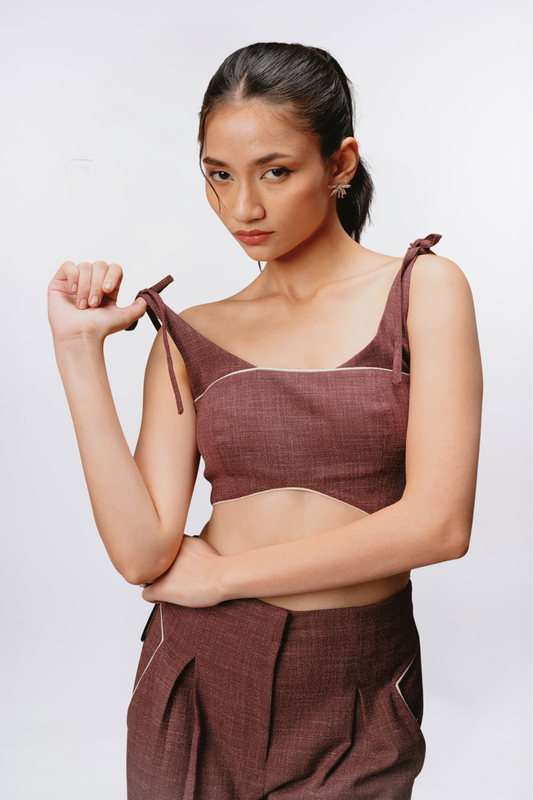 MAROON MIRAGE BUSTIER