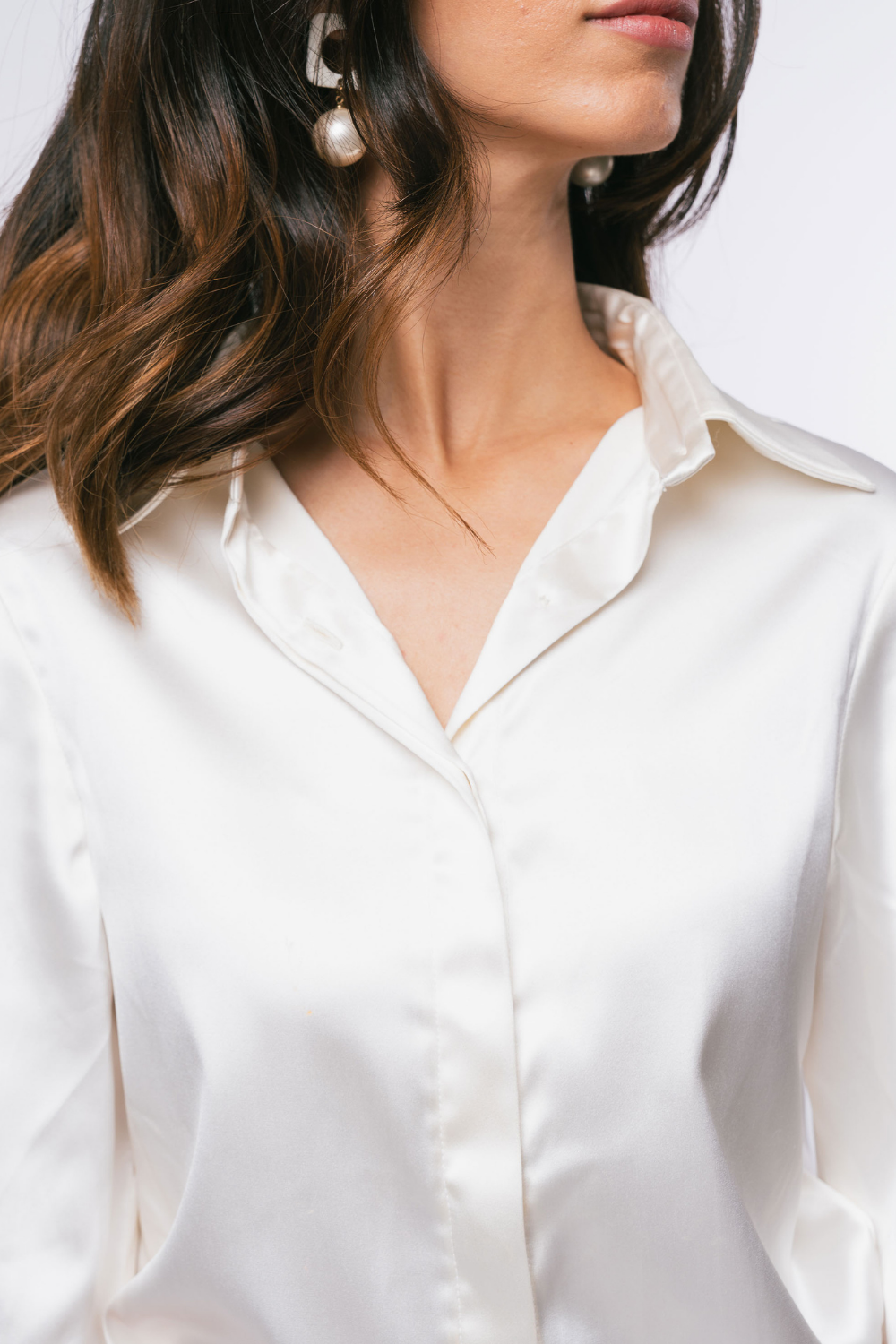 WIDE CUFF SHIRT - WHITE