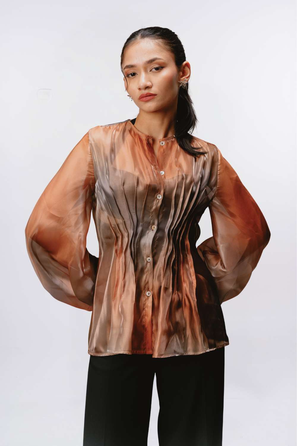 SHEER GLASS SHIRT