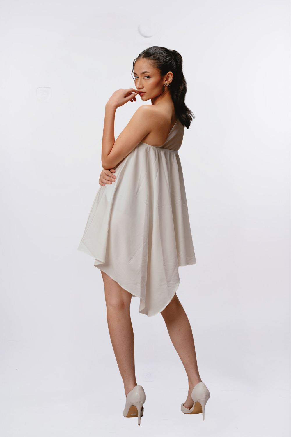 IVORY SPLIT DRESS