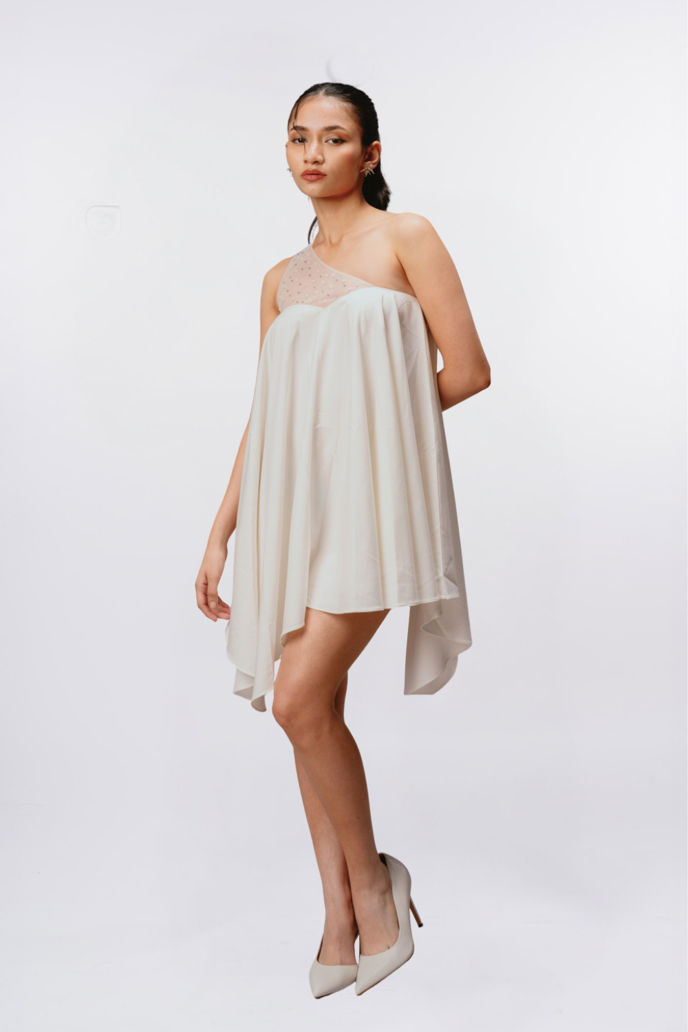 IVORY SPLIT DRESS