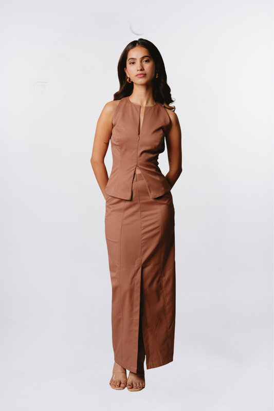 PINSTRIPE PENCIL SKIRT