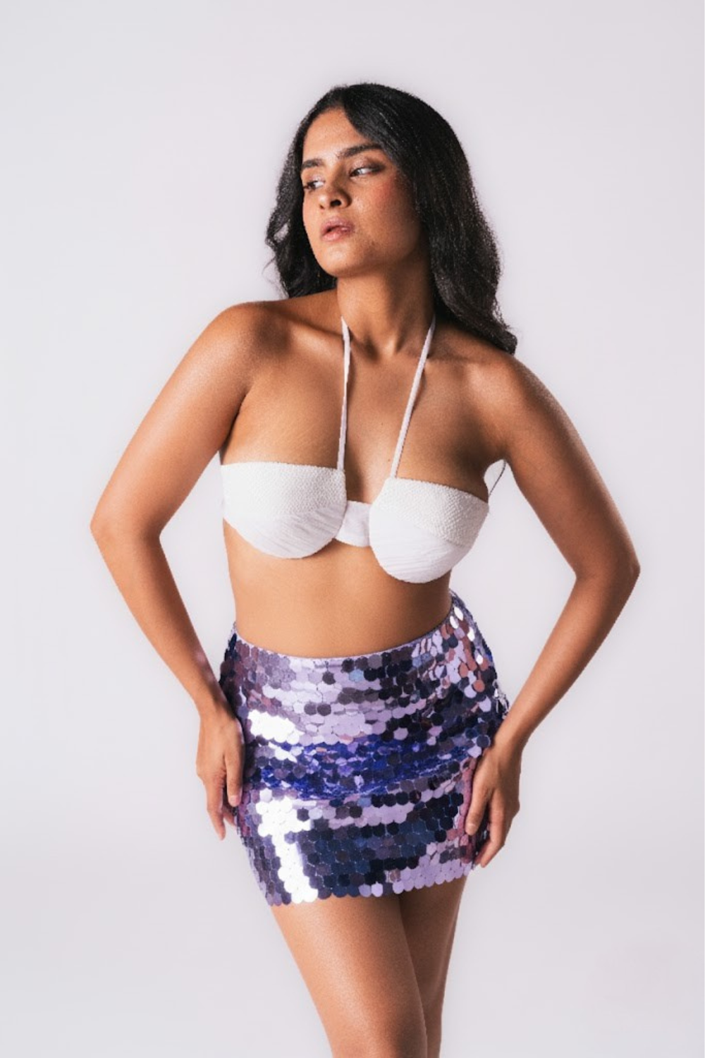 LILAC COIN SKIRT