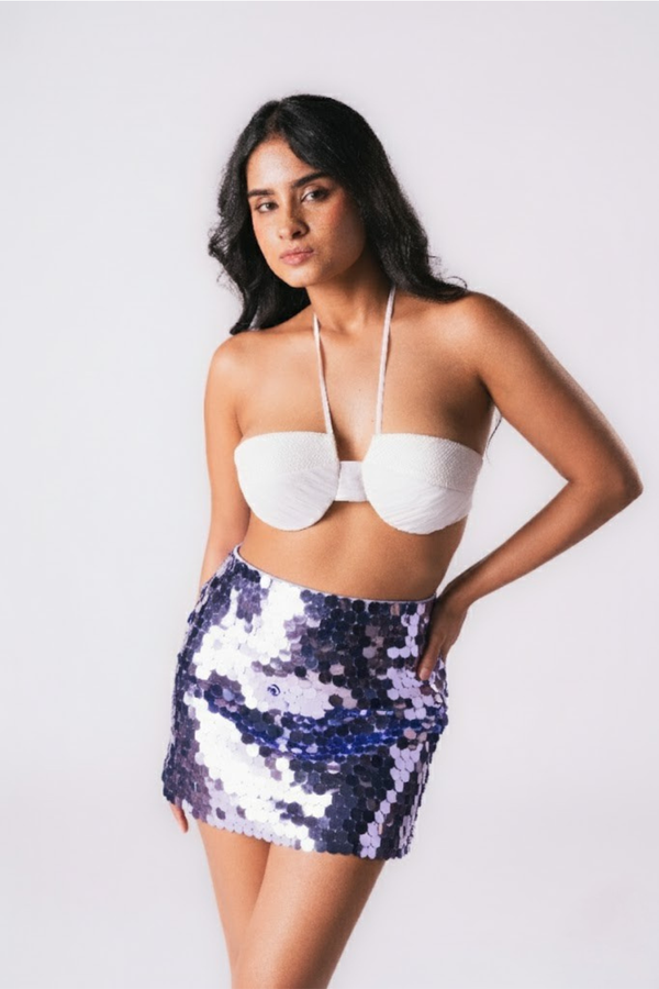 LILAC COIN SKIRT