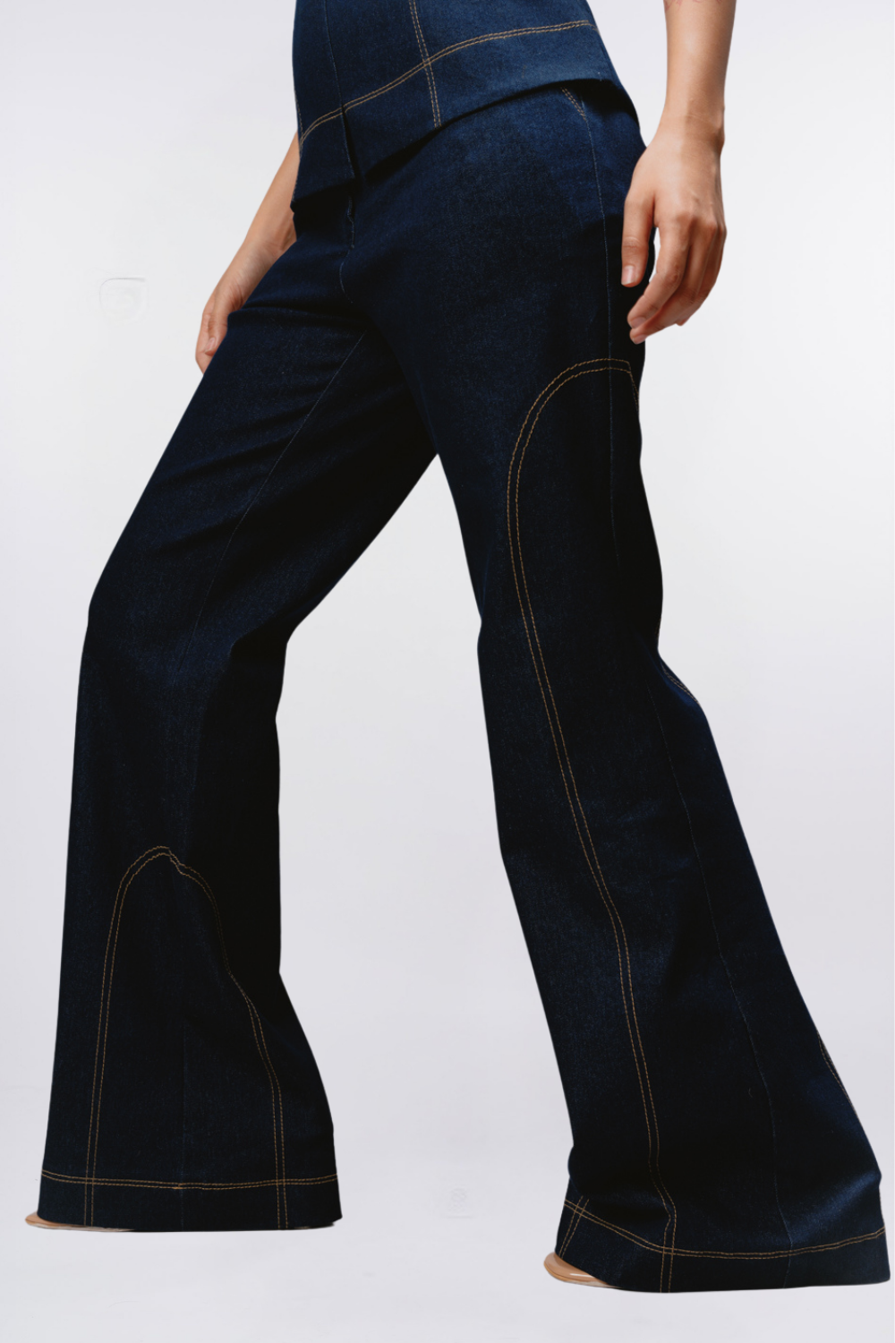 DENIM STITCH TROUSERS