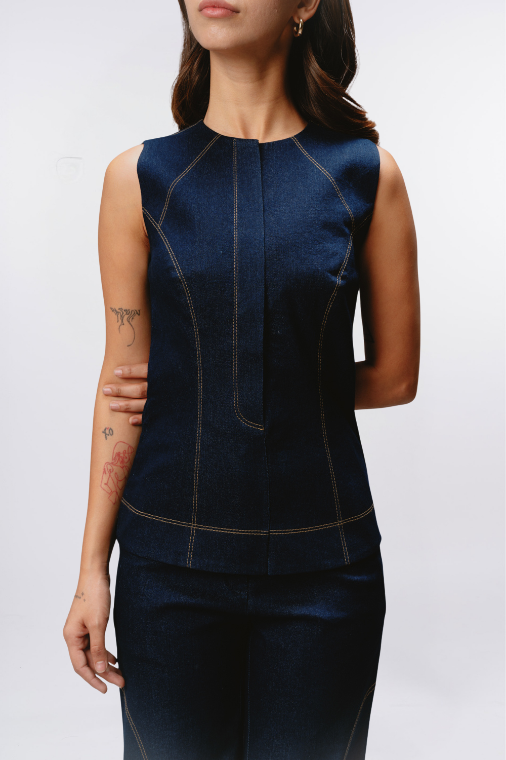 DENIM EDGE TOP