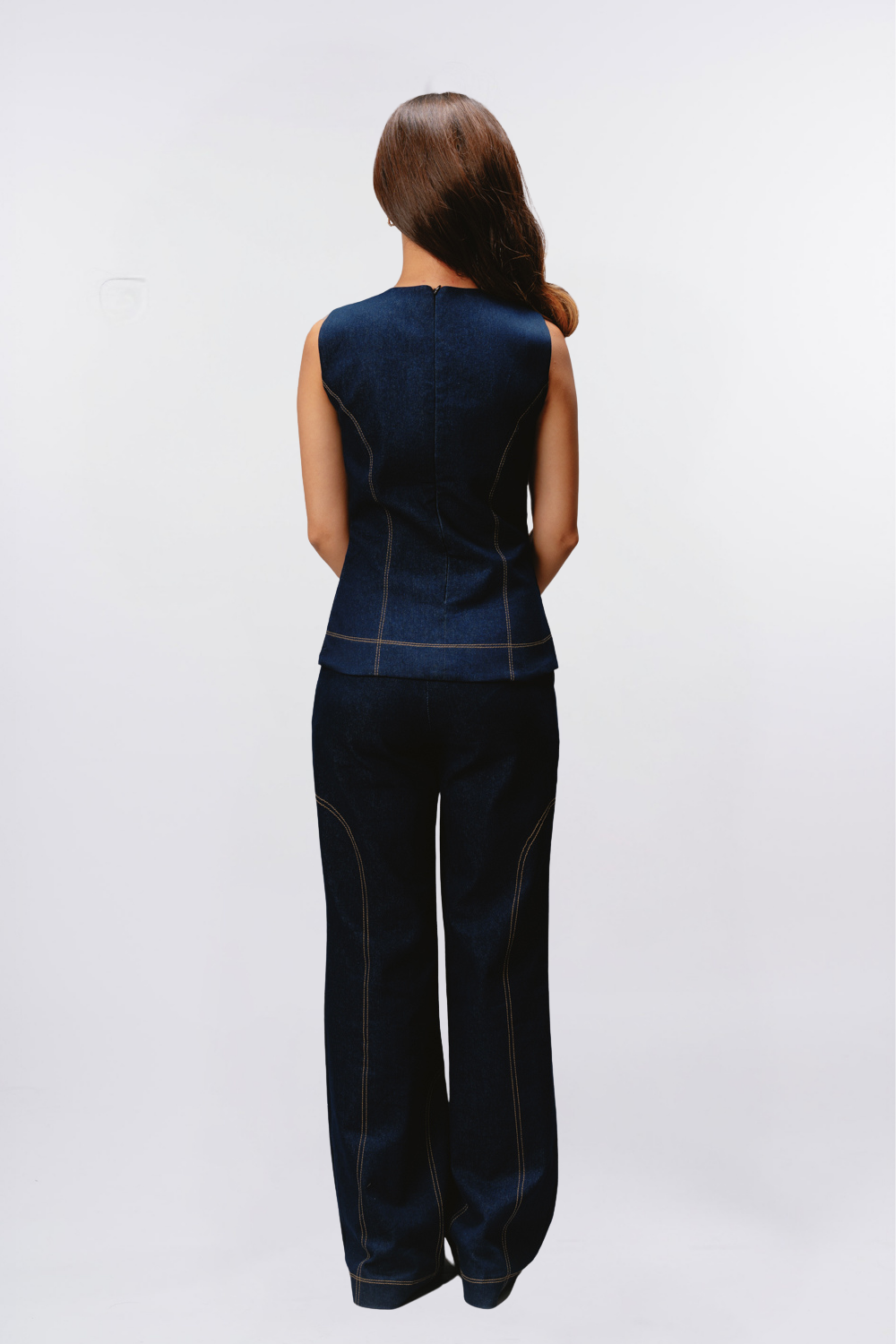 DENIM STITCH TROUSERS