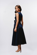 DENIM MIDI DRESS