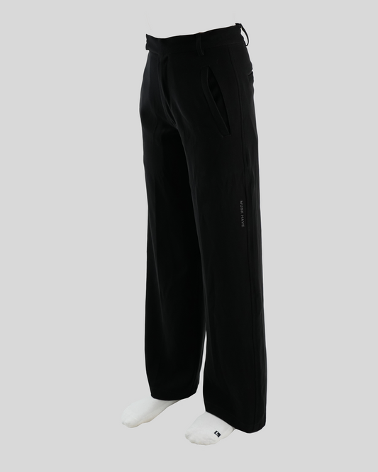 WIDE LEGGED BLACK TROUSERS