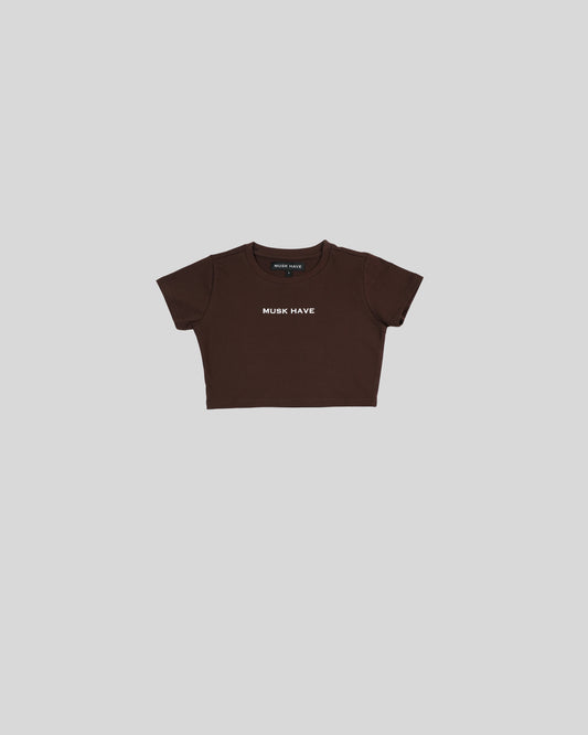 BROWN MICRO TEE