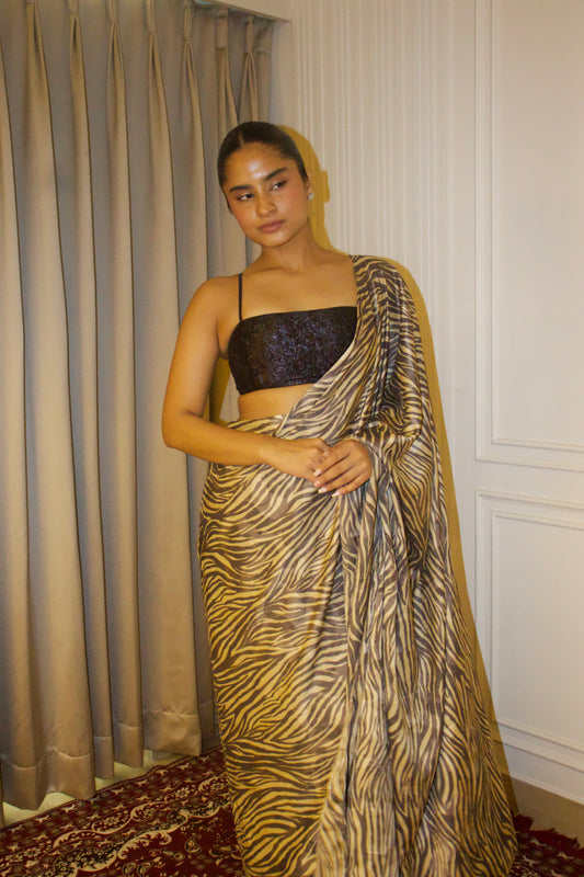 BLACK TIDE SAREE