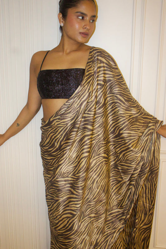 BLACK TIDE SAREE