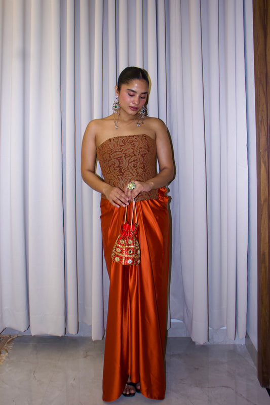 BRULEE DRAPE SKIRT