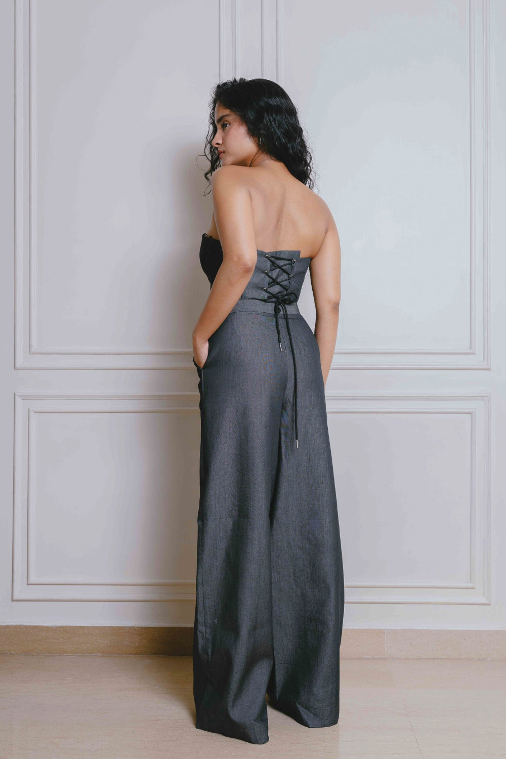 DARK GREY TIE ME TIGHT SET