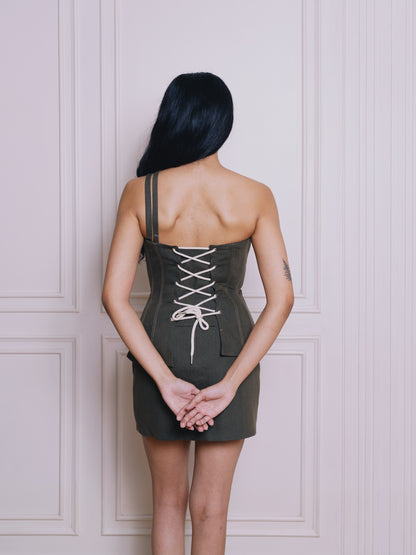 OLIVE STRAP CORSET