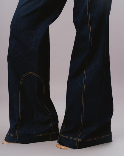 DENIM STITCH TROUSERS