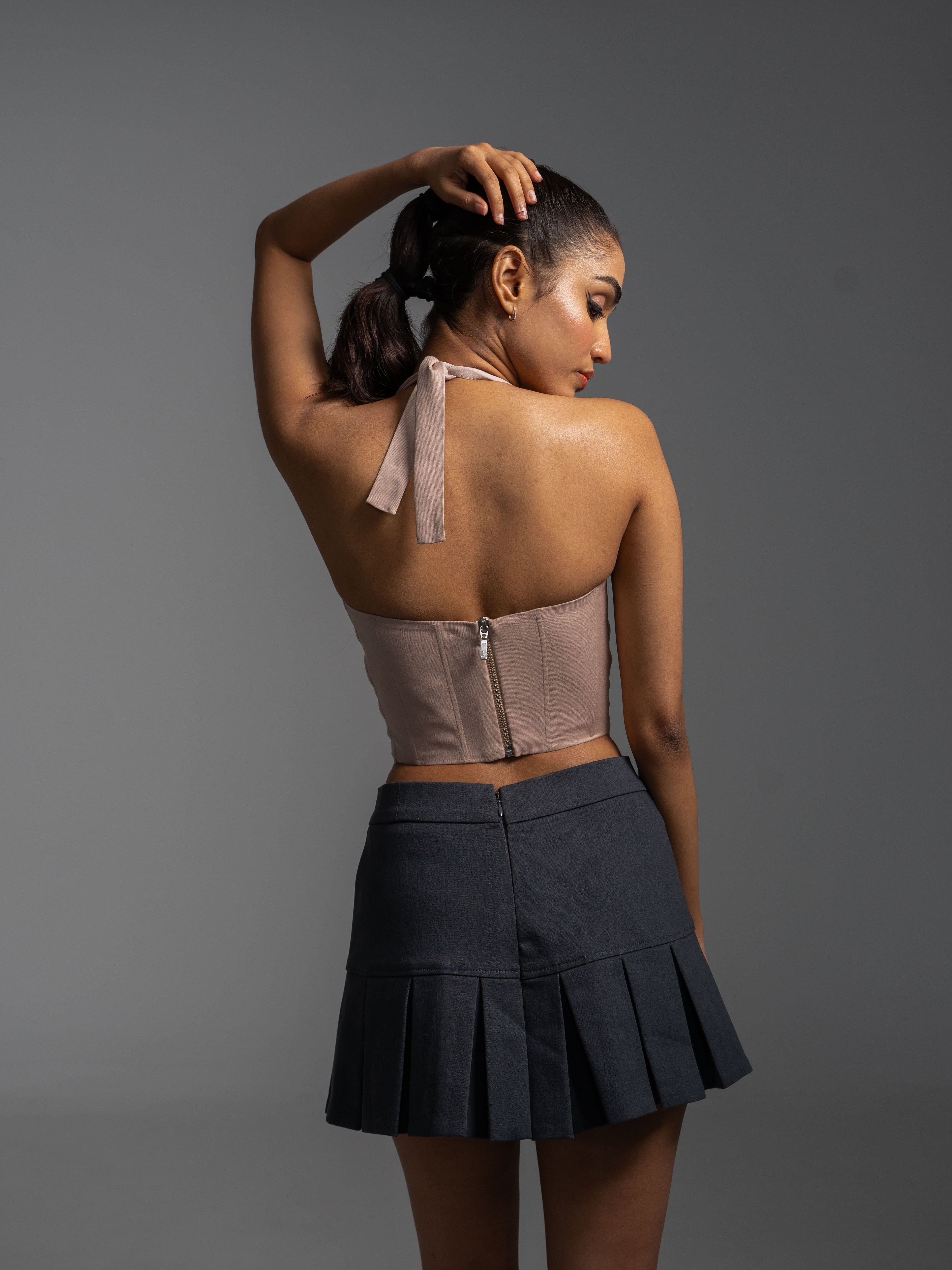 CROSS BUTTON CORSET