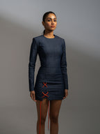 STRUCTURED SLIT DRESS