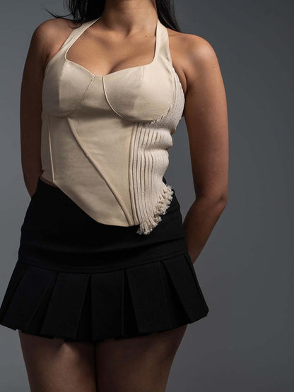 ASYMMETRICAL CORD CORSET