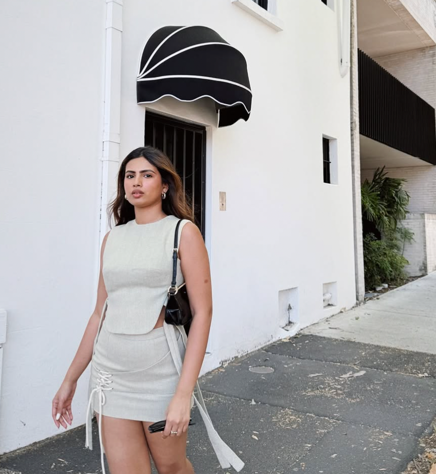 AASHNA HEGDE IN CREME SET