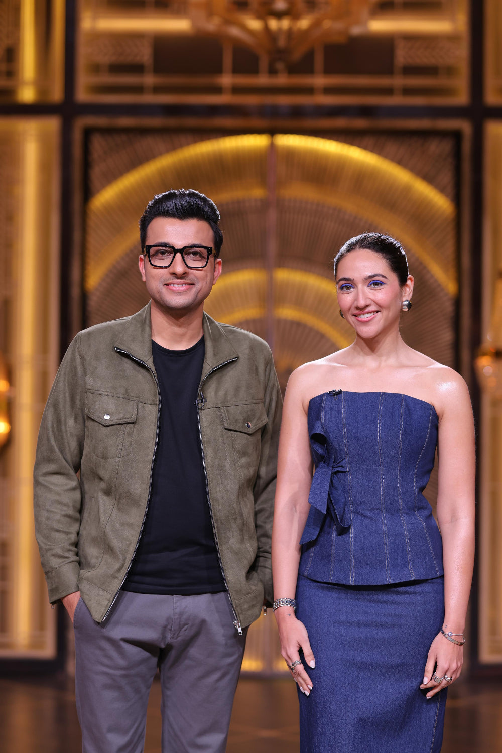 SAHIBA BALI IN DENIM CORSET