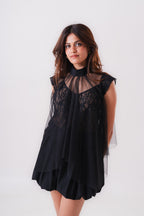 NOIR SHEER TOP