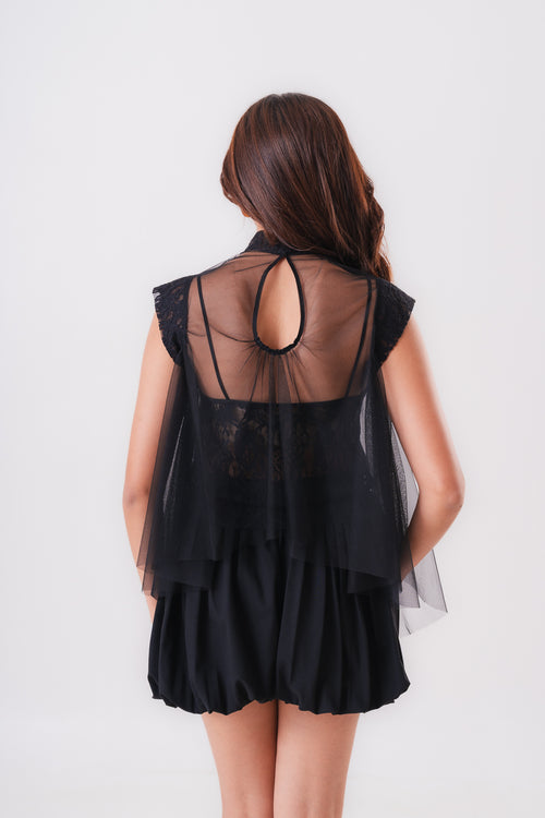 NOIR SHEER TOP
