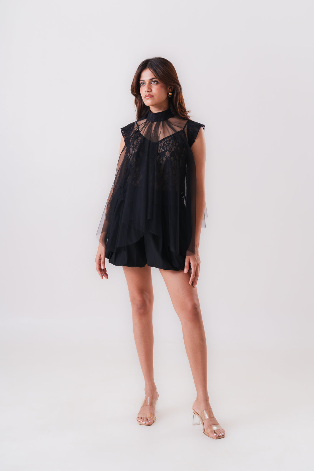NOIR SHEER TOP