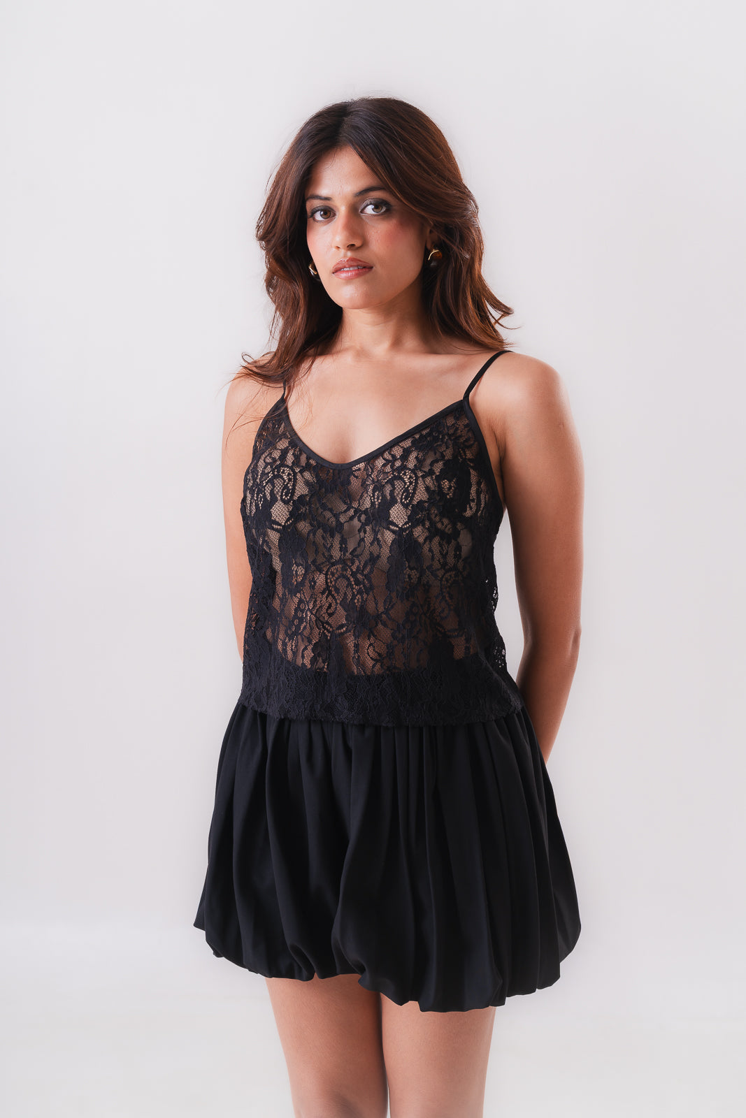 NOIR SLIP TOP