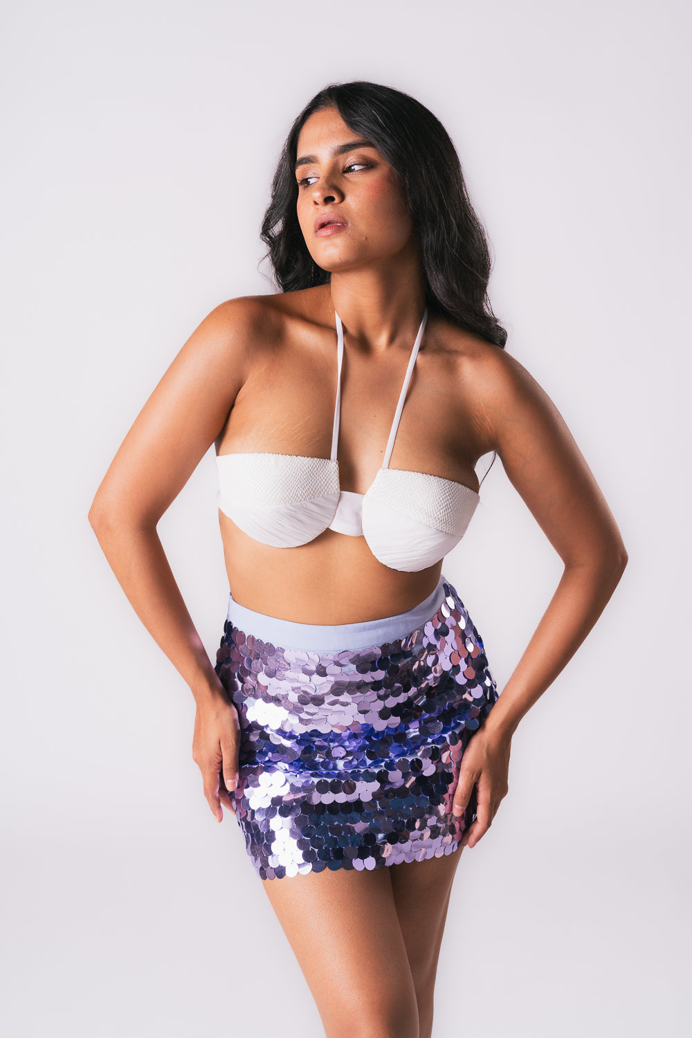 LILAC COIN SKIRT