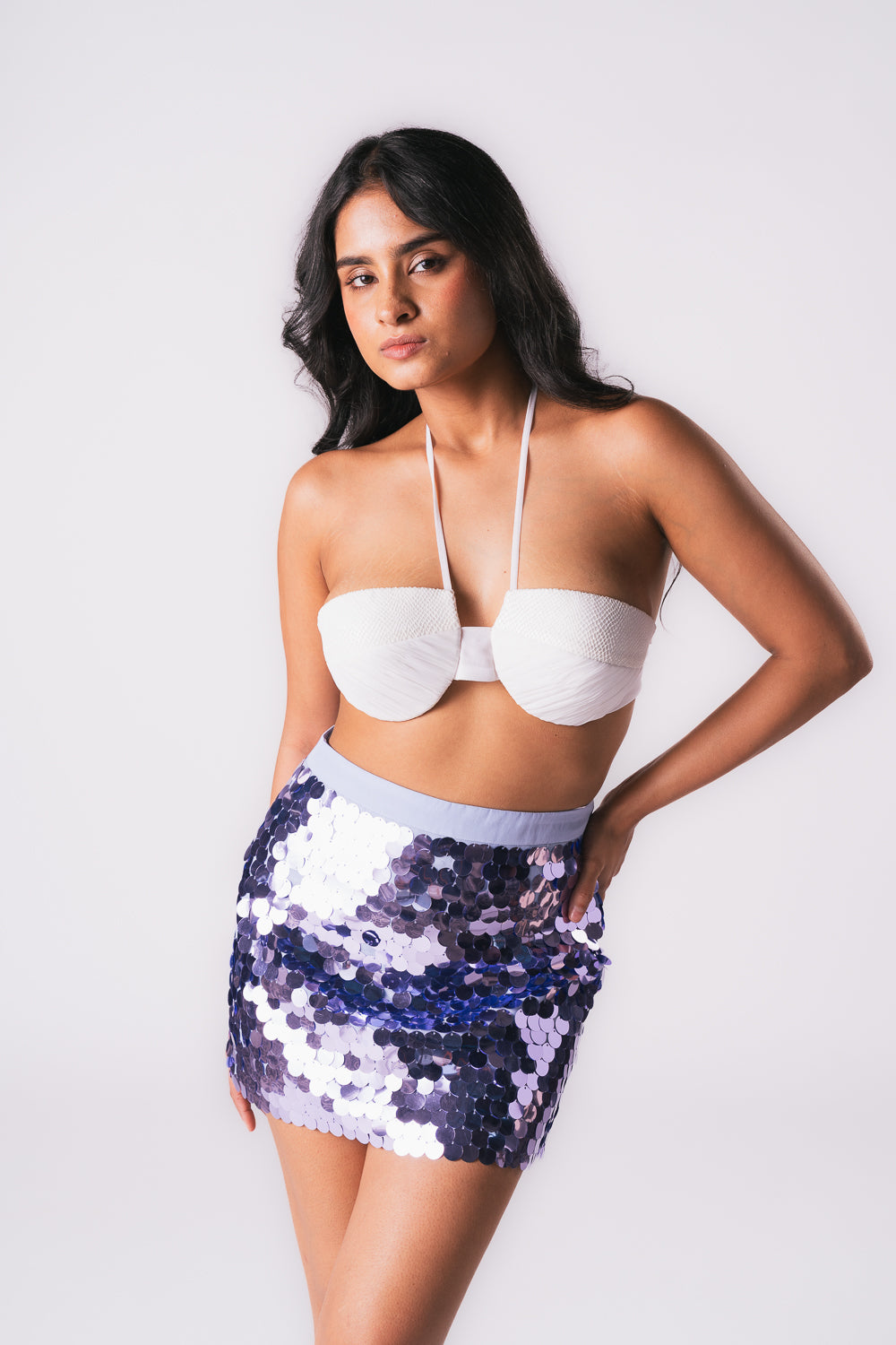 LILAC COIN SKIRT