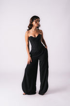 SCALLOP RHINESTONE CORSET