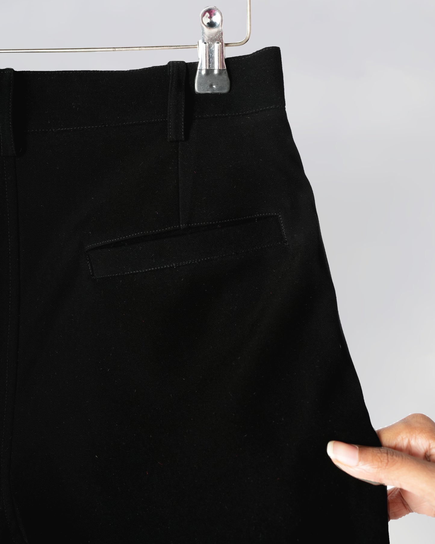 WIDE LEGGED BLACK TROUSERS
